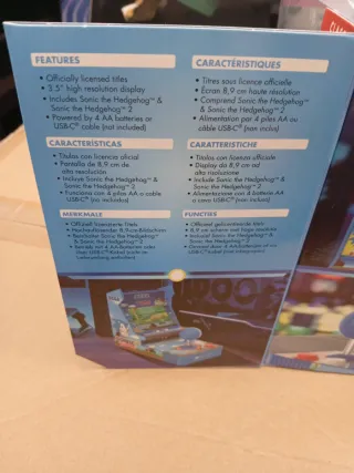 My Arcade Sonic Mini Arcade Caja Dañada