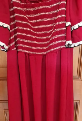 Vestito donna curvy rosso XXXL