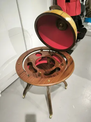 Mini Bar Bola del Mundo Madera y Metal