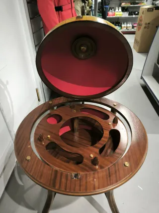 Mini Bar Bola del Mundo Madera y Metal