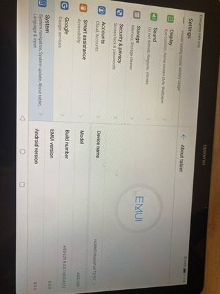 Tablet Huawei Negra y Plateada