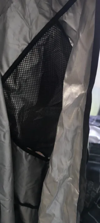 Funda protectora jaula pájaros negra