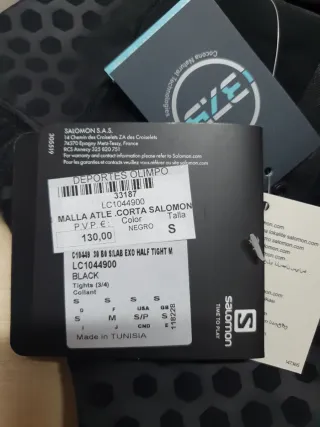 Mallas Salomon S-Lab Exo Half Tight Talla S