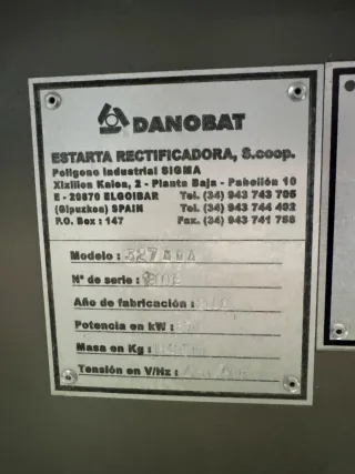 Rectificadora Danobat Estarta 327 MDA