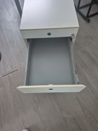 Archivador de oficina blanco Cajonera con ruedas