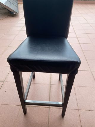 Sgabello IKEA Pelle Nera