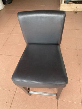 Sgabello IKEA Pelle Nera