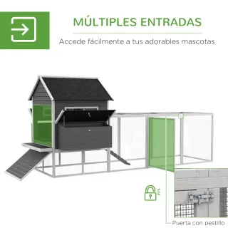 Gallinero Madera 8-10 Gallinas CON TARA