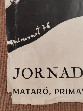 Cartell Guinovart original 1976 Mataró