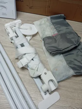 Barriera Letto Pieghevole Moby-System per Bambini e Adulti - Grigia