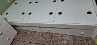 Escritorio y Cama Infantil con cajones