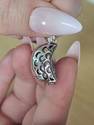 Dije Luna Azul crital Swarovski Plata 925