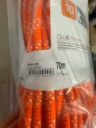 Cuerda Petzl Club 10mm Semi-estática 70m