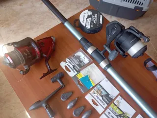 Kit Caña Pescar + Carrete y Accesorios