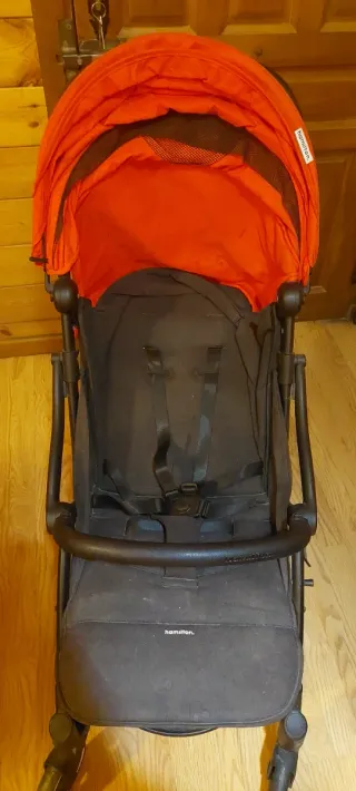 Silla paseo Hamilton r1/s1 con capota roja