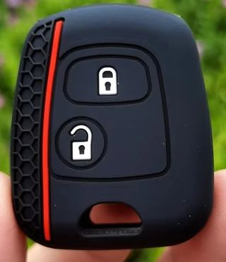 Funda silicona para llave coche 2 botones Peugeot