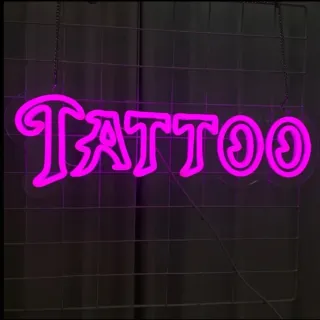 Lampada Neon Led "TATTOO" stilizzata