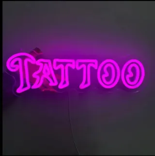 Lampada Neon Led "TATTOO" stilizzata