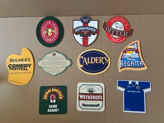 Set di sottobicchieri per birra di varie marche irlandesi (+ 1 di Cruzcampo)