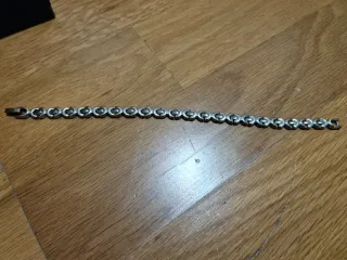 Bracciale Acciaio Blu Diamond Casual