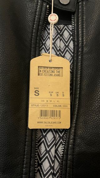 Chaqueta efecto piel Salsa Talla S