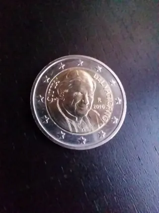 Moneda 2 Euros Vaticano PAPA BENEDICTO XVI BU S/C