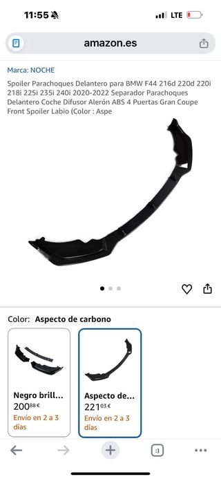 Parachoques delantero BMW F44