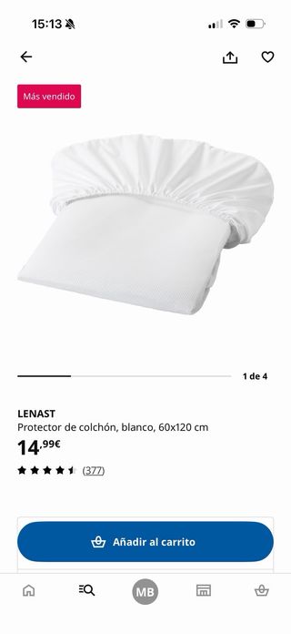 Colchón Cuna JÄTTETRÖTT como nuevo + REGALOS