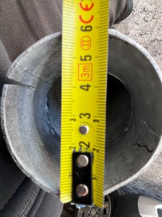 Cola de escape en acero inoxidable para coche