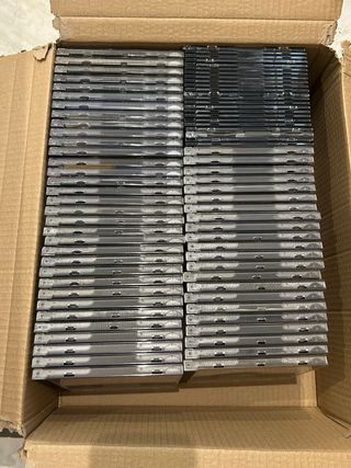 Cajas CD/DVD/Blu-ray Negras (78 Unidades)