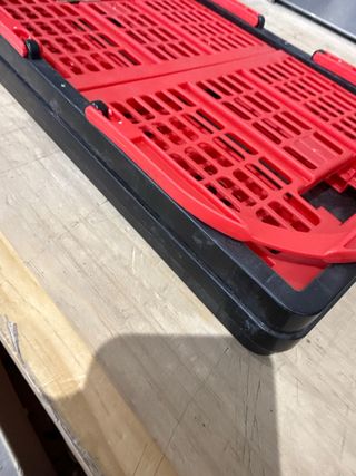 Cesta Plegable Roja y Negra