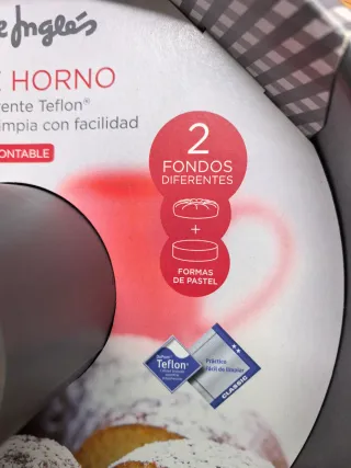 Molde Horno El Corte Inglés 26cm Teflon