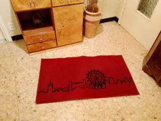 Coppia tappeti con skyline Londra