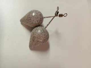 10 Plomos de Pesca con Giratorio