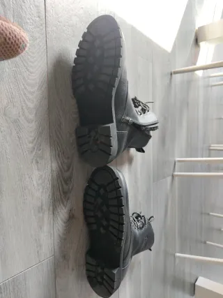 Botas Panama Jack negras con cordones y cremallera