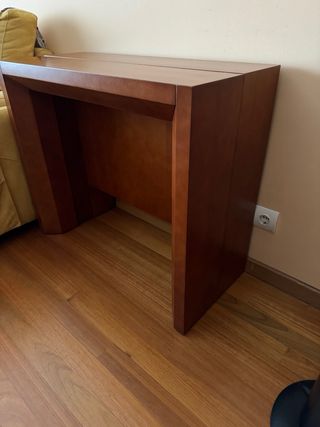 Mesa consola extensible madera