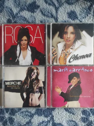 Lote 4 CDs Artistas Españolas Pop Rock