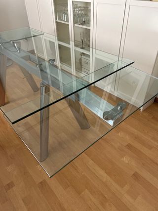 Mesa Comedor Cristal Extensible