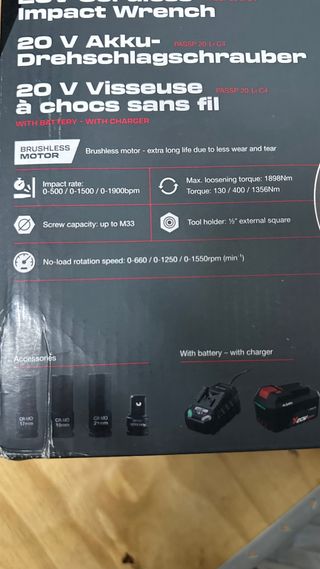 Pistola impacto Parkside Performance