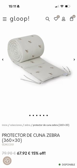 Cuna completa GULLIVER 60x120 + regalo protector