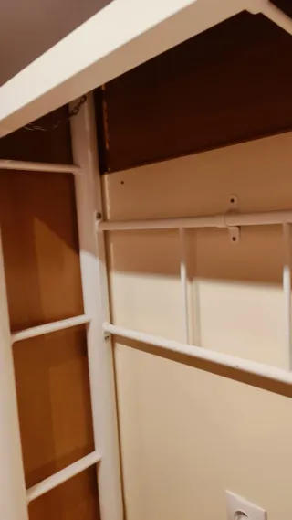 Cama Plegable 90cm Metal Blanca