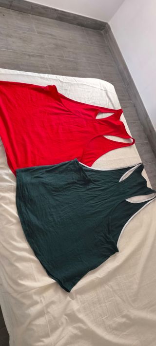 Lote 2 camisetas tirantes hombre Great I am 3XL