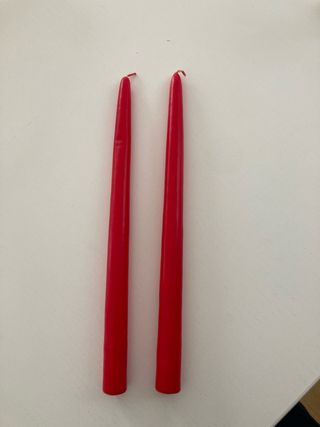 2 Candele Rosse