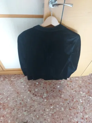 Americana in velluto nero da uomo