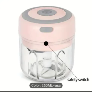 Mini tritacarne elettrica portatile rosa