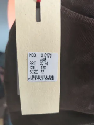 Pantalón pana mujer marrón talla M