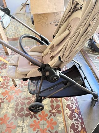 Cochecito Cybex Melio Carbon Beige
