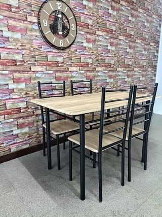 SOLO 104€ !! Nueva mesa + 4 sillas