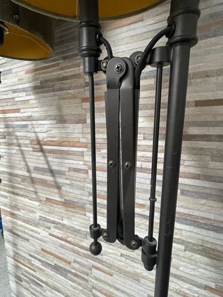 Pareja lámparas pie industriales brazo tijera