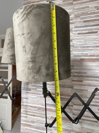 Pareja lámparas pie industriales brazo tijera